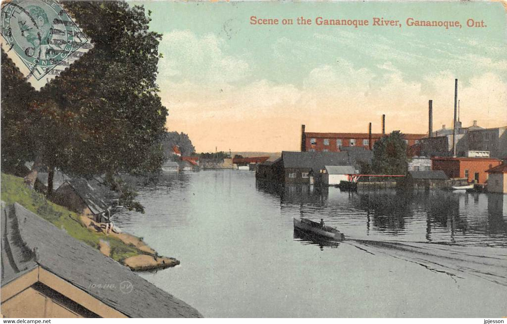 ONTARIO - SCENE ON THE GANANOQUE RIVER, GANANOQUE - Gananoque