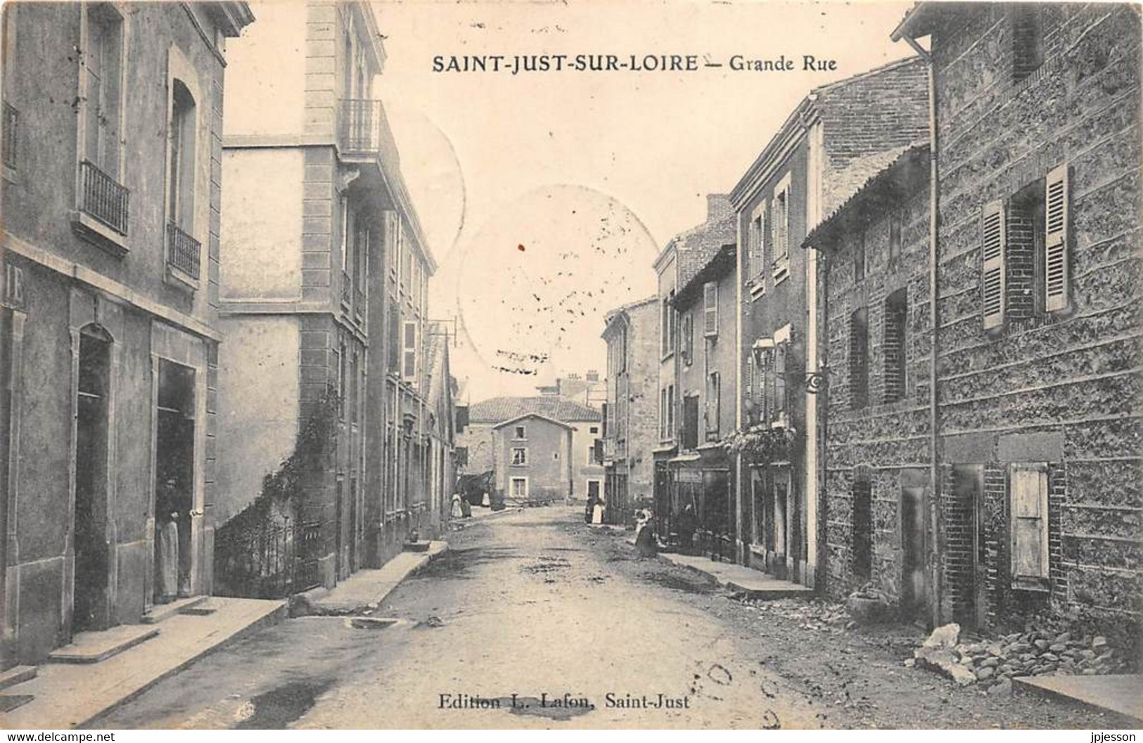 LOIRE  42  SAINT JUST SUR LOIRE - GRANDE RUE - Saint Just Saint Rambert