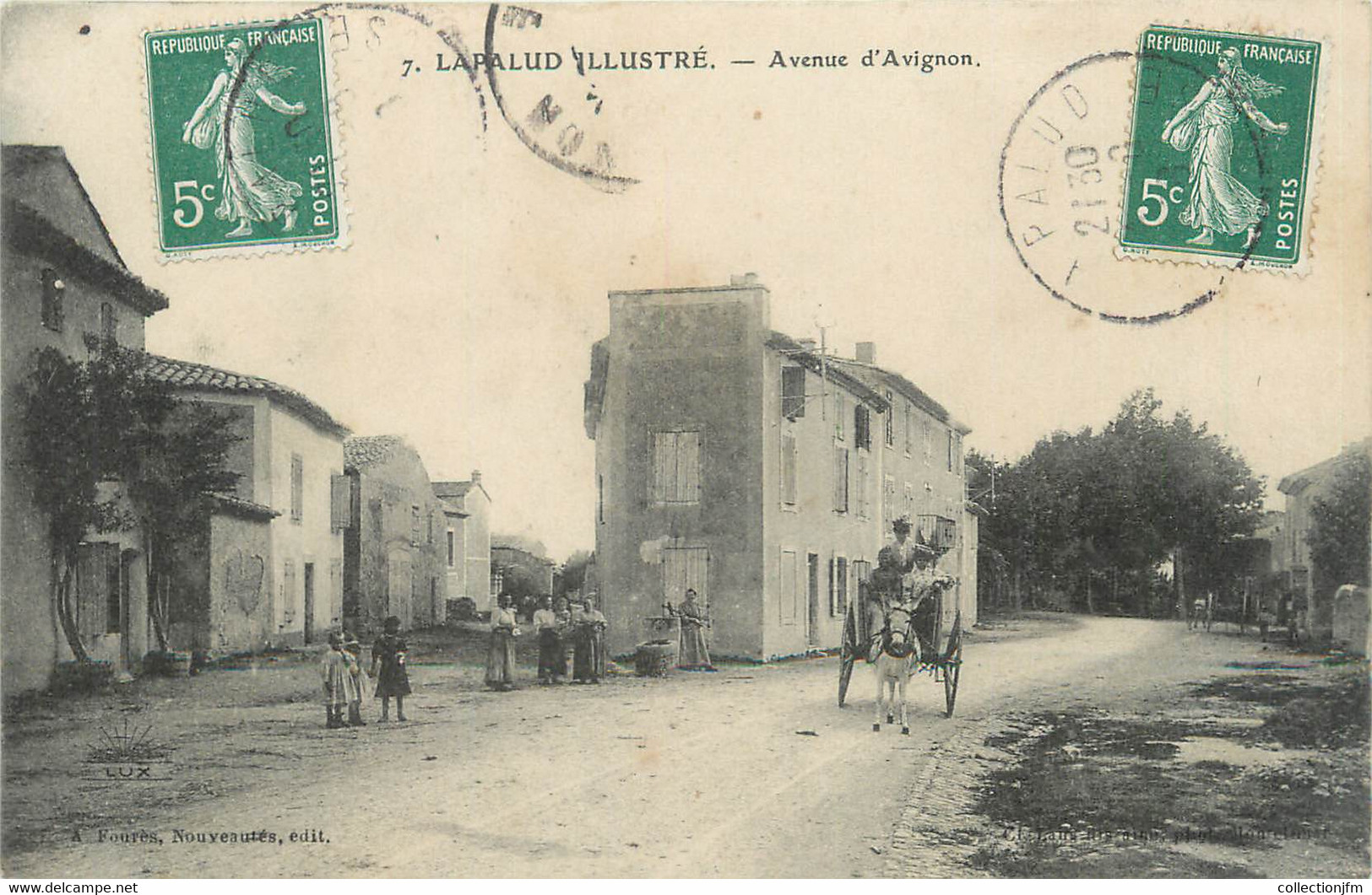 .CPA  FRANCE 84 " Lapalud, Avenue D'Avignon" - Lapalud