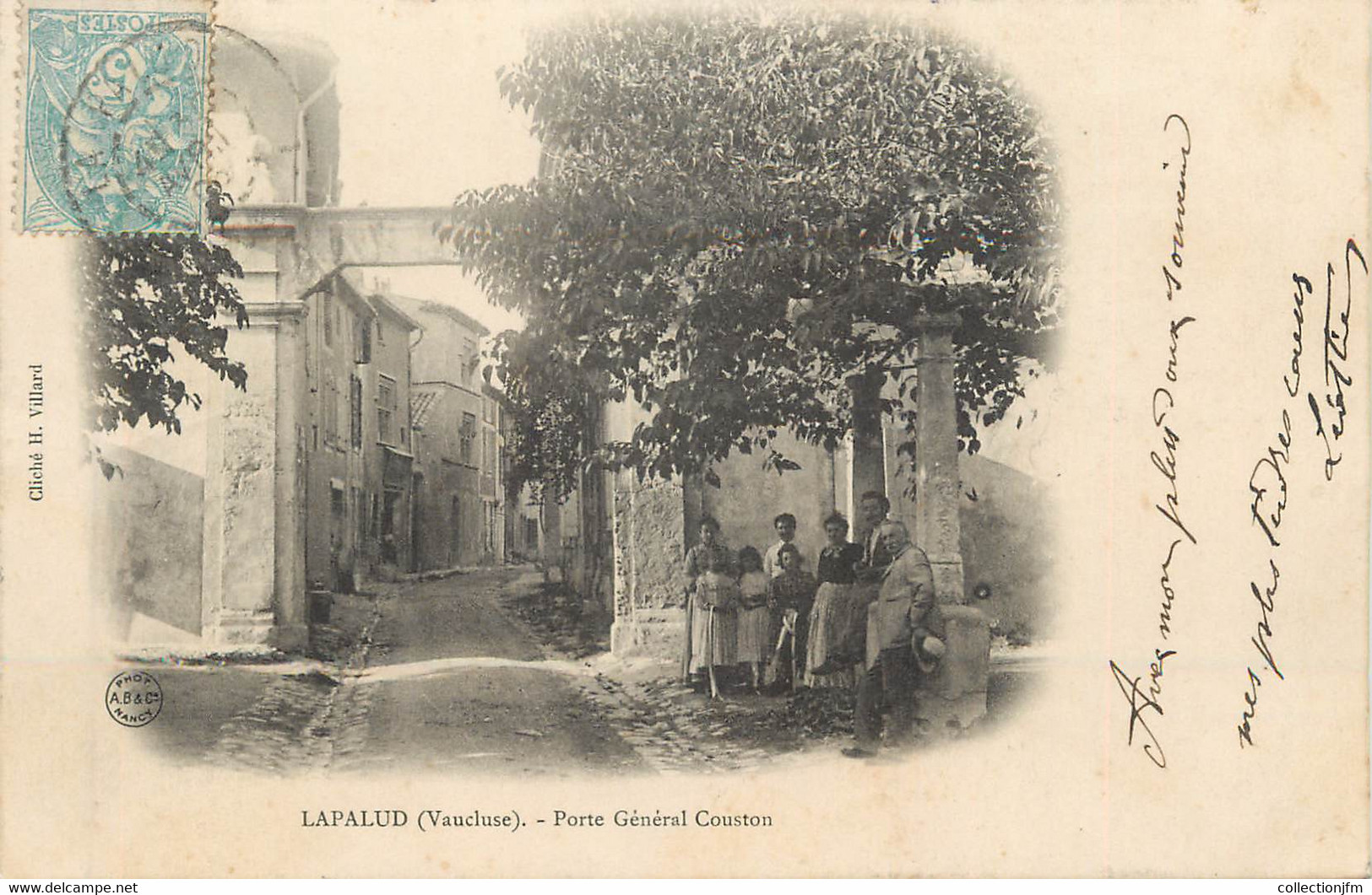 .CPA   FRANCE 84 "Lapalud, Porte Général Couston" - Lapalud
