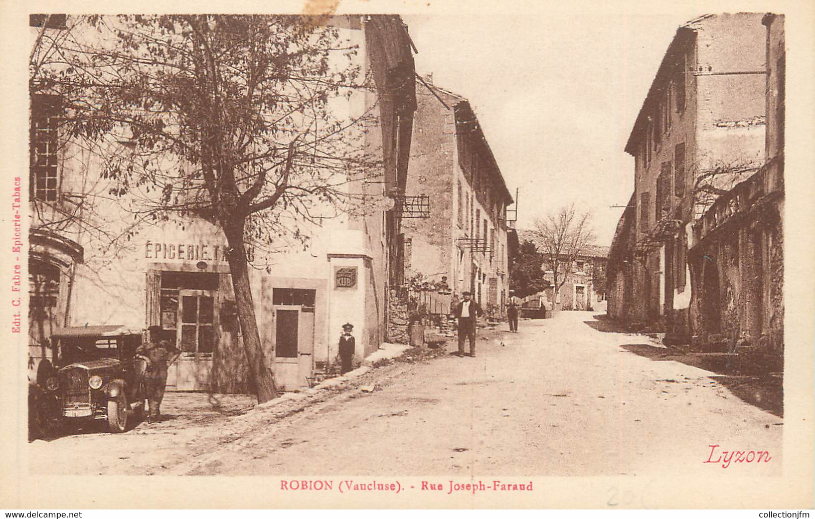 .CPA   FRANCE 84 "Robion, Rue Joseph Faraud" - Robion