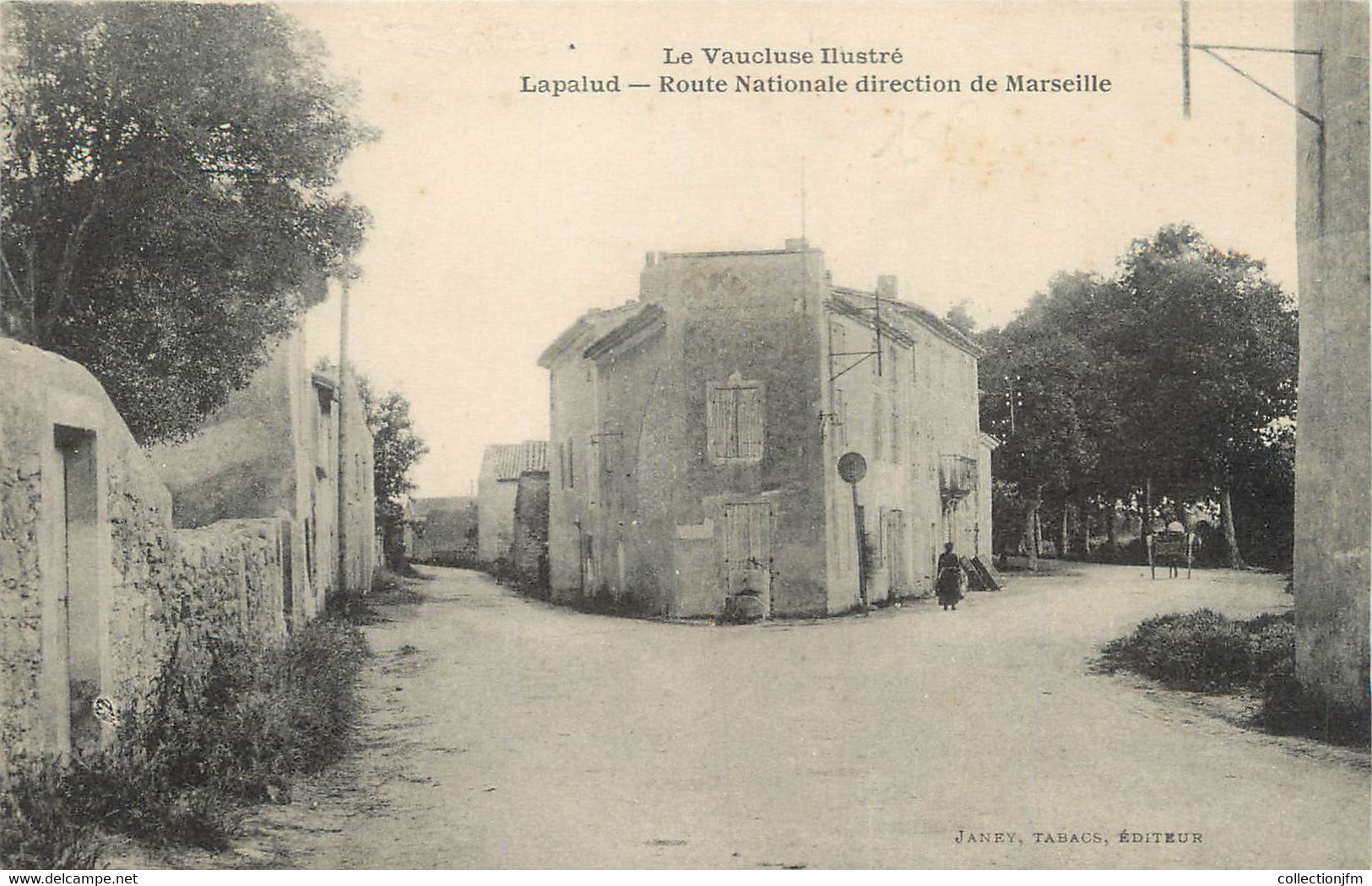 .CPA  FRANCE 84 " Lapalud, Route Nationale" - Lapalud