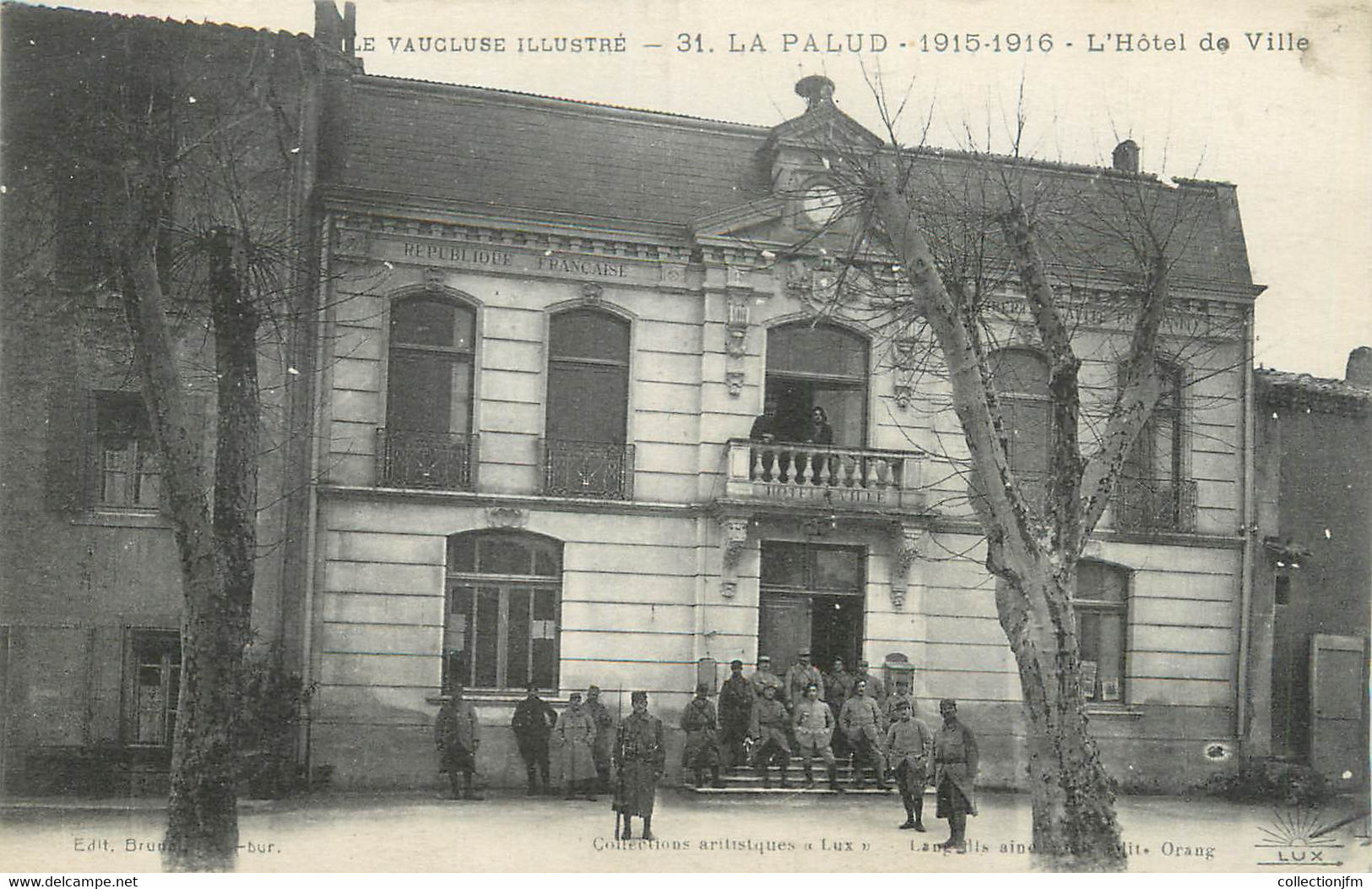 .CPA  FRANCE 84 " Lapalud, L'Hôtel De Ville" - Lapalud