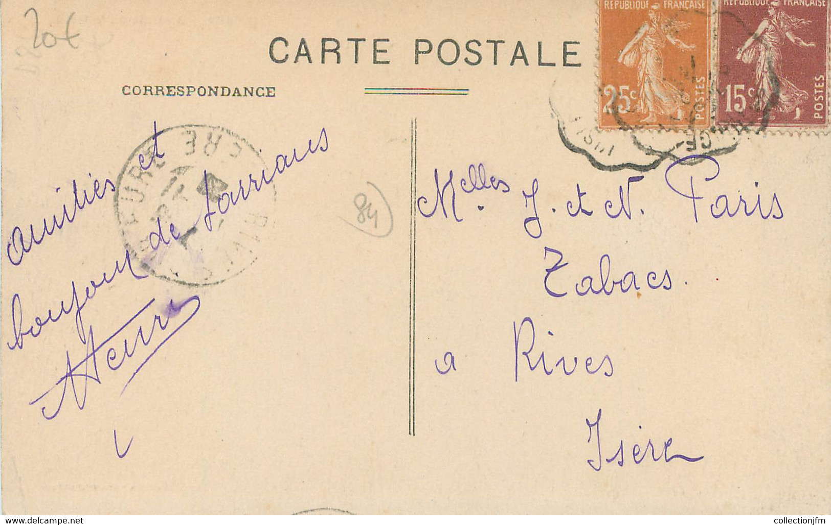 .CPA  FRANCE 84 "Sarrians, Avenue De La Gare" - Sarrians