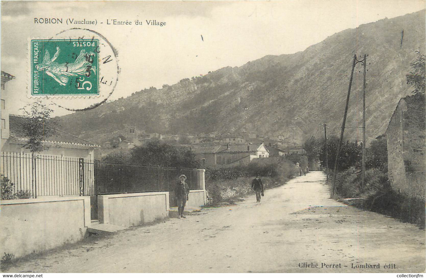 .CPA   FRANCE 84 "Robion, Entrée Du Village" - Robion