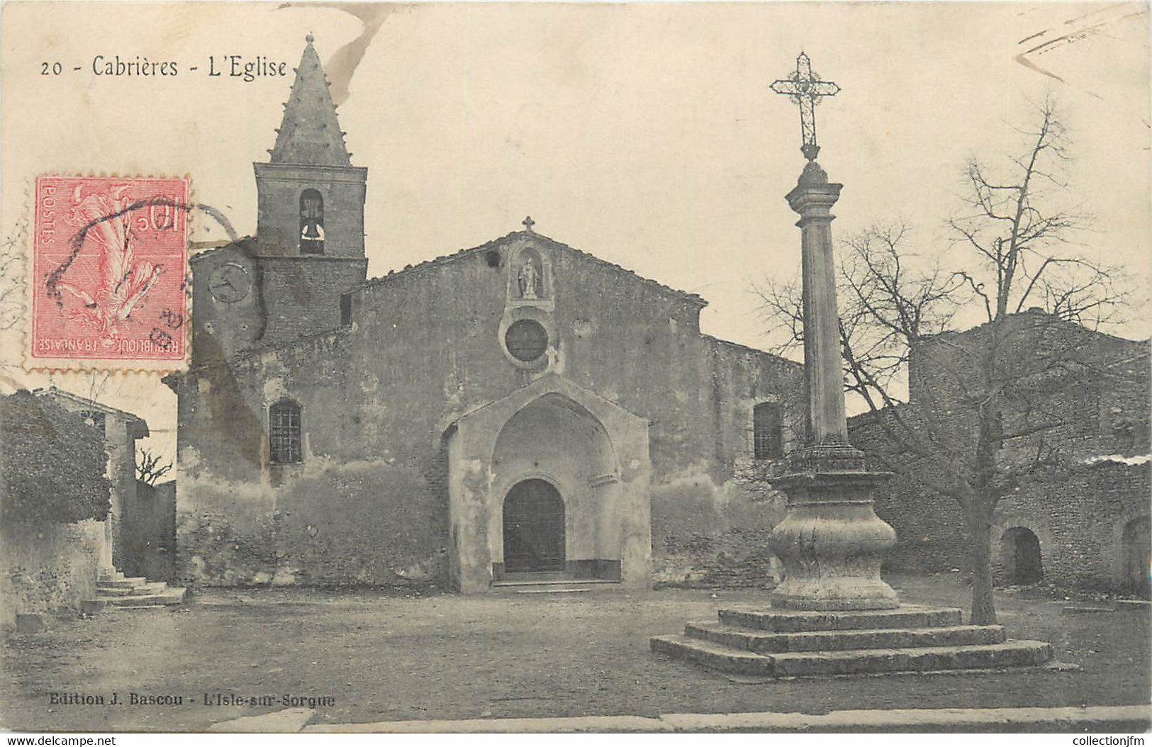 .CPA FRANCE 84 " Cabrières, L'église" - Cabrieres D'Aigues