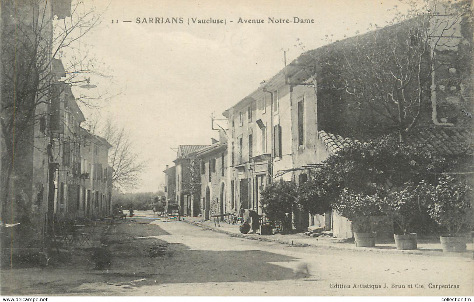 .CPA  FRANCE 84 "Sarrians, Avenue Notre Dame" - Sarrians