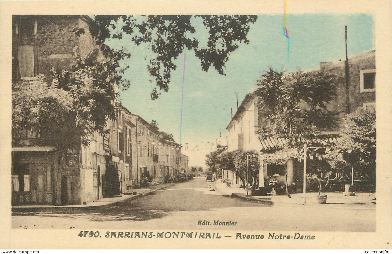 .CPA  FRANCE 84 "Sarrians - Montmirail, Avenue Notre Dame " - Sarrians