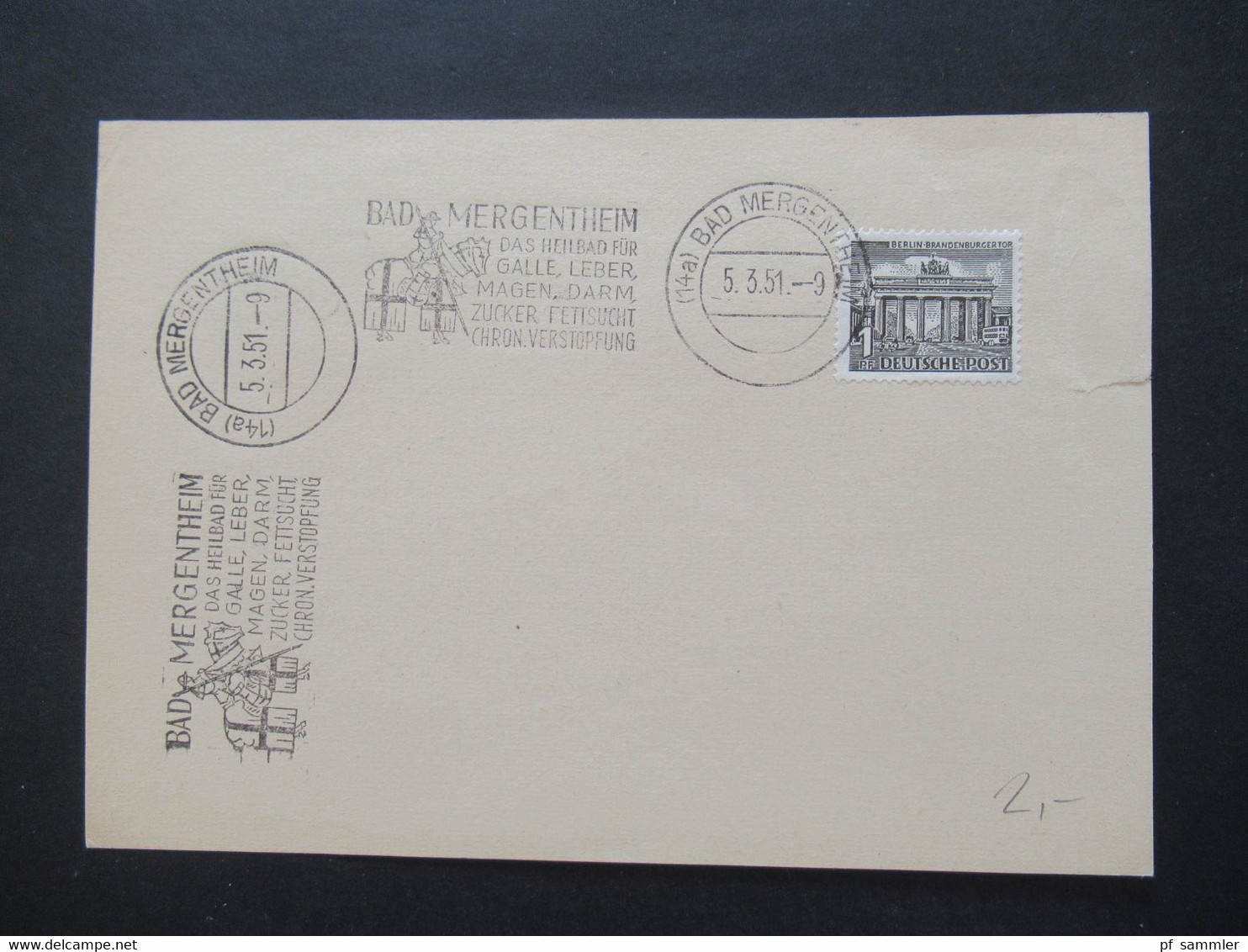 BRD ab Posthorn Nr. 123 Jahre 1954 - 61 Briefstücke / Blankozettel mit Sonderstempel Heidelberg verschiedene SST