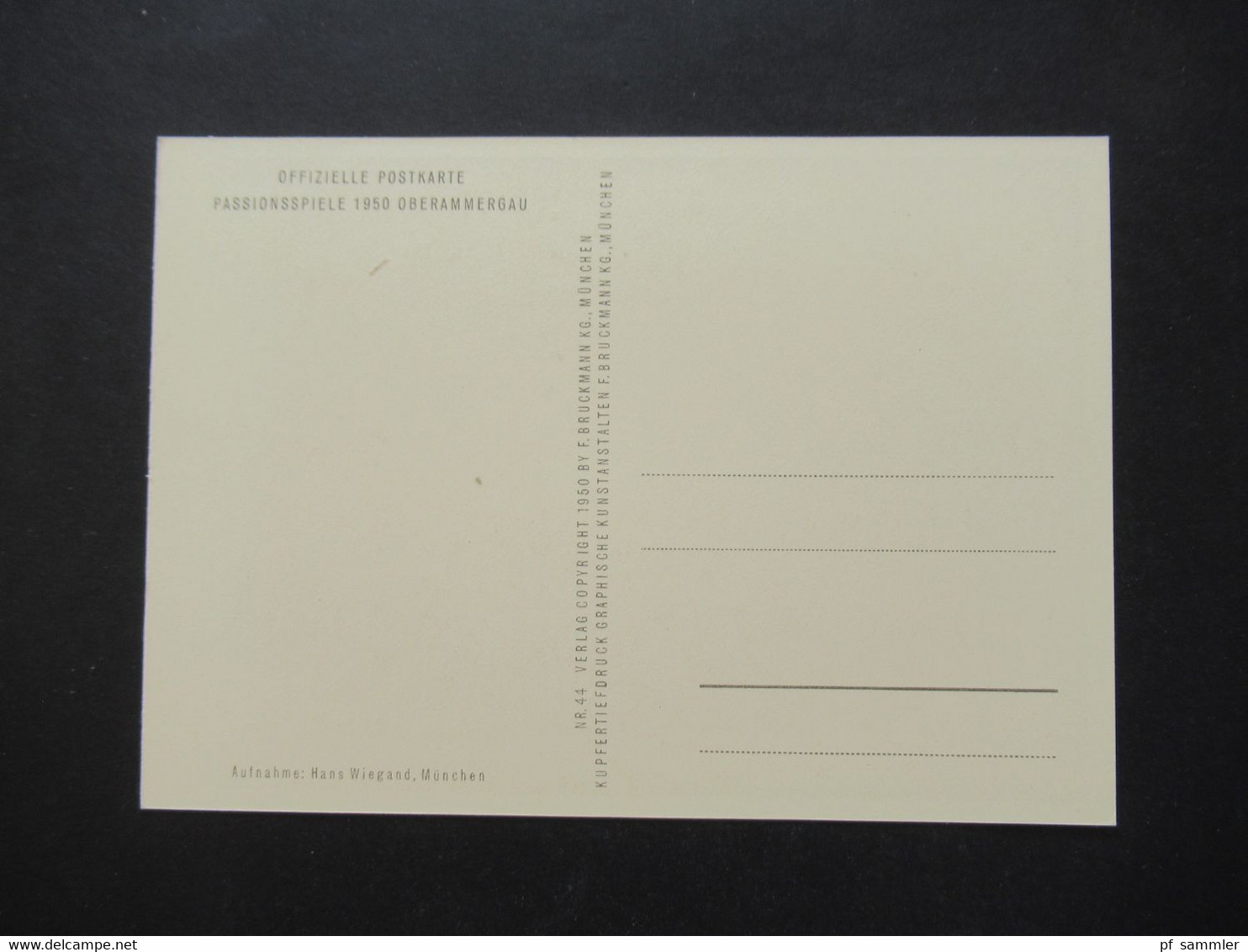 12 offizielle Postkarten Passionsspiele Oberammergau 1950 / offizielle Aufnahmen im original Schuber!