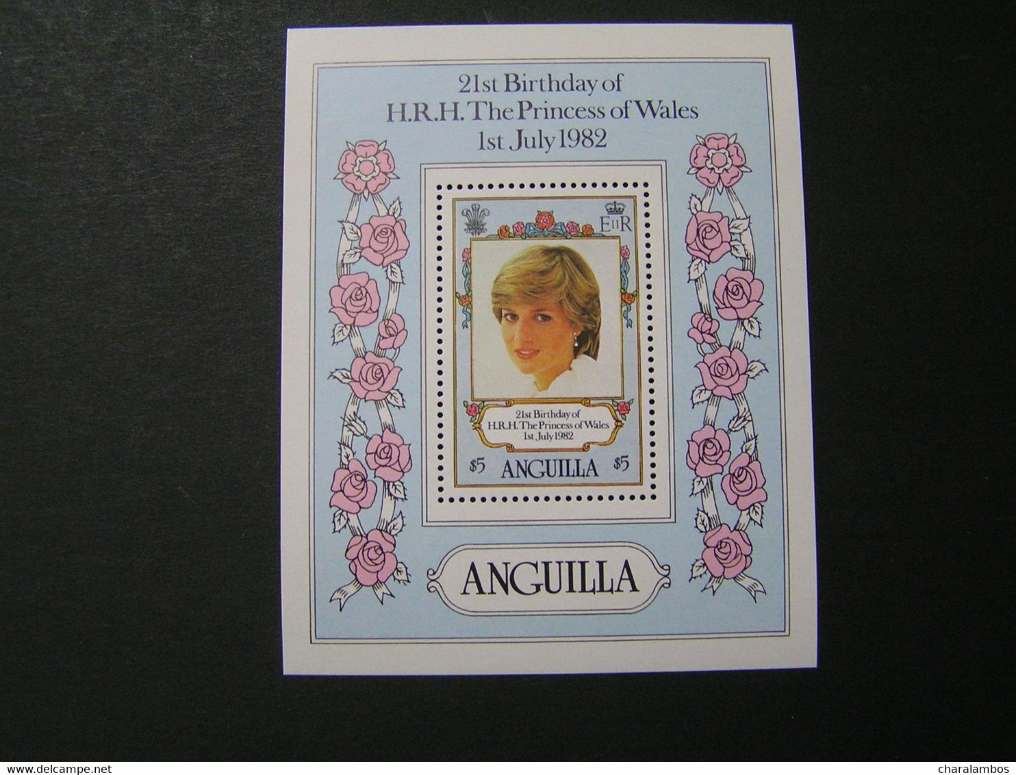 ANGUILLA 1982 Blok No 43 21 St Birthday Of H.R.H.The Princess Of Wales MNH.. - Anguilla (1968-...)