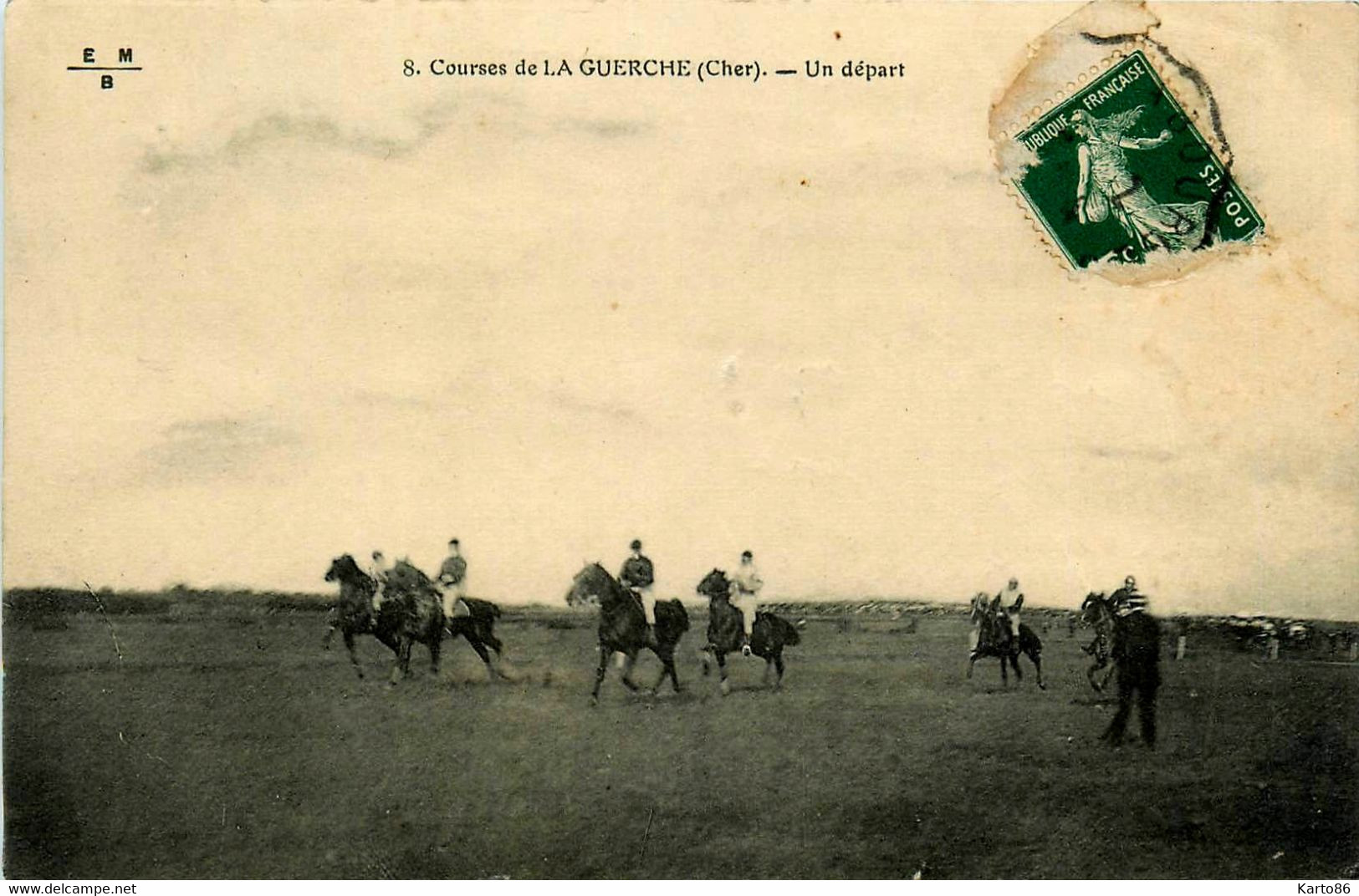 La Guerche * Les Courses * Course Hippique * Un Départ * Hippodrome Hippisme - La Guerche Sur L'Aubois