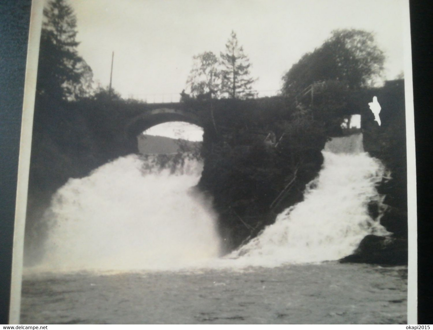 TÉLÉSIÈGE BARRAGE DE CO HOMME FEMME EXCURSION  PHOTO EN 1958 + CASCADE COO STAVELOT LIÈGE BELGIQUE EN 1923 ITALIE ALARIO