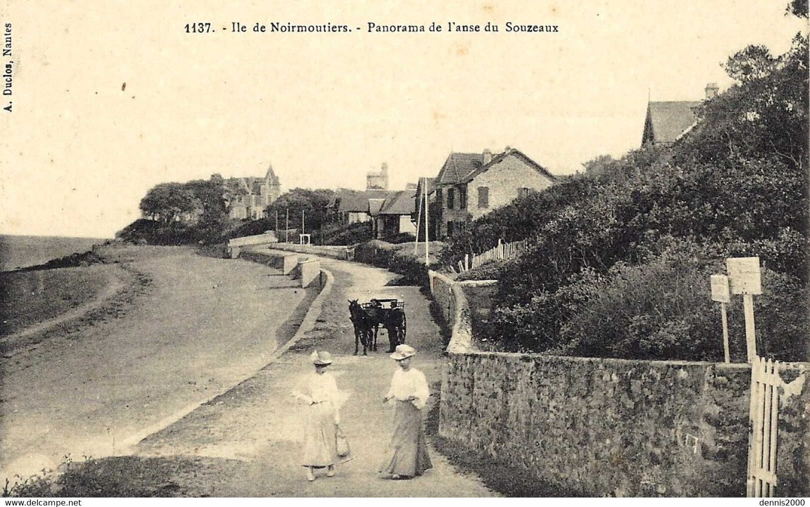 NOIRMOUTIER (85) - Ile De Noirmoutier - Panorama De L'anse Du Souzeaux - Ed. A. Duclos, Nantes - Noirmoutier