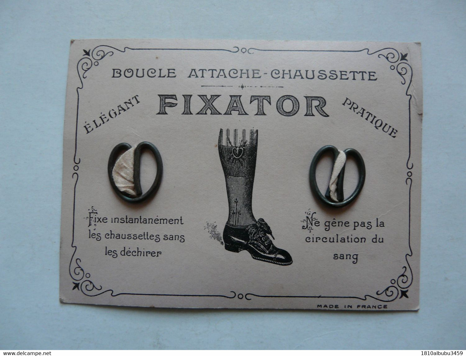 RARE SUPPORT CARTON Avec BOUCLE ATTACHE - CHAUSSETTE : FIXATOR Sans élastiques - Matériel Et Accessoires