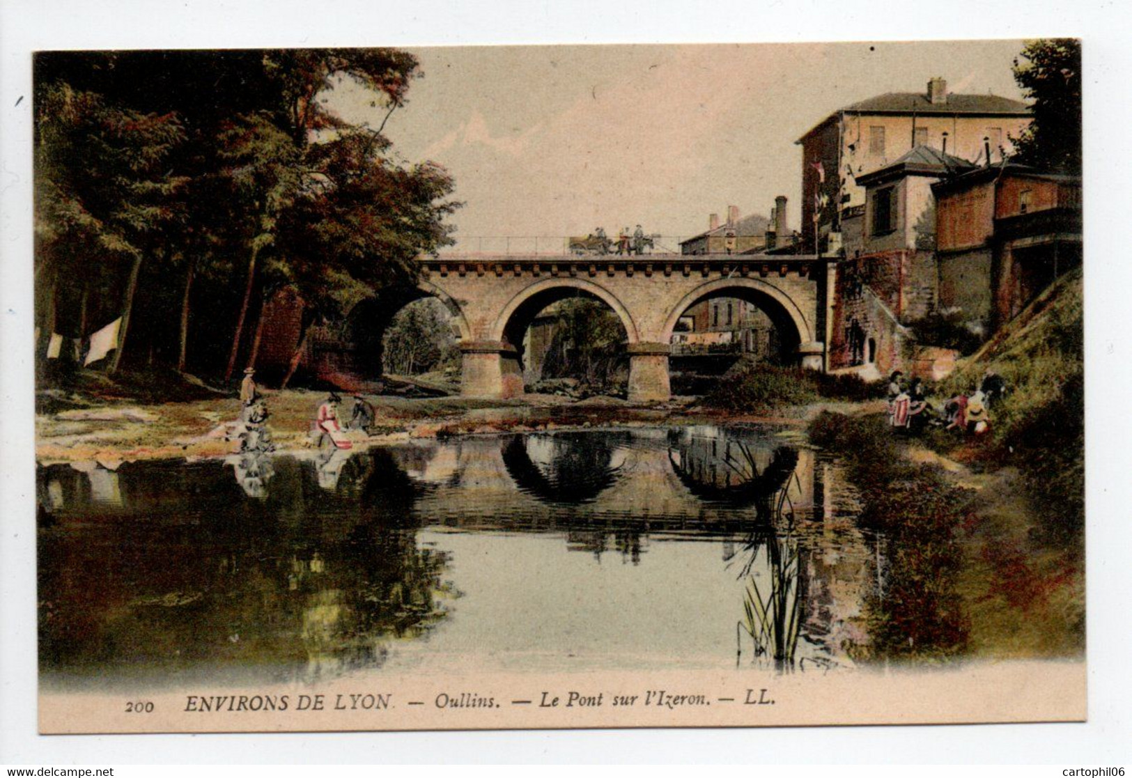 - CPA OULLINS (69) - Le Pont Sur L'Yzeron (avec Lavandières) - Editions Lévy 200 - - Oullins