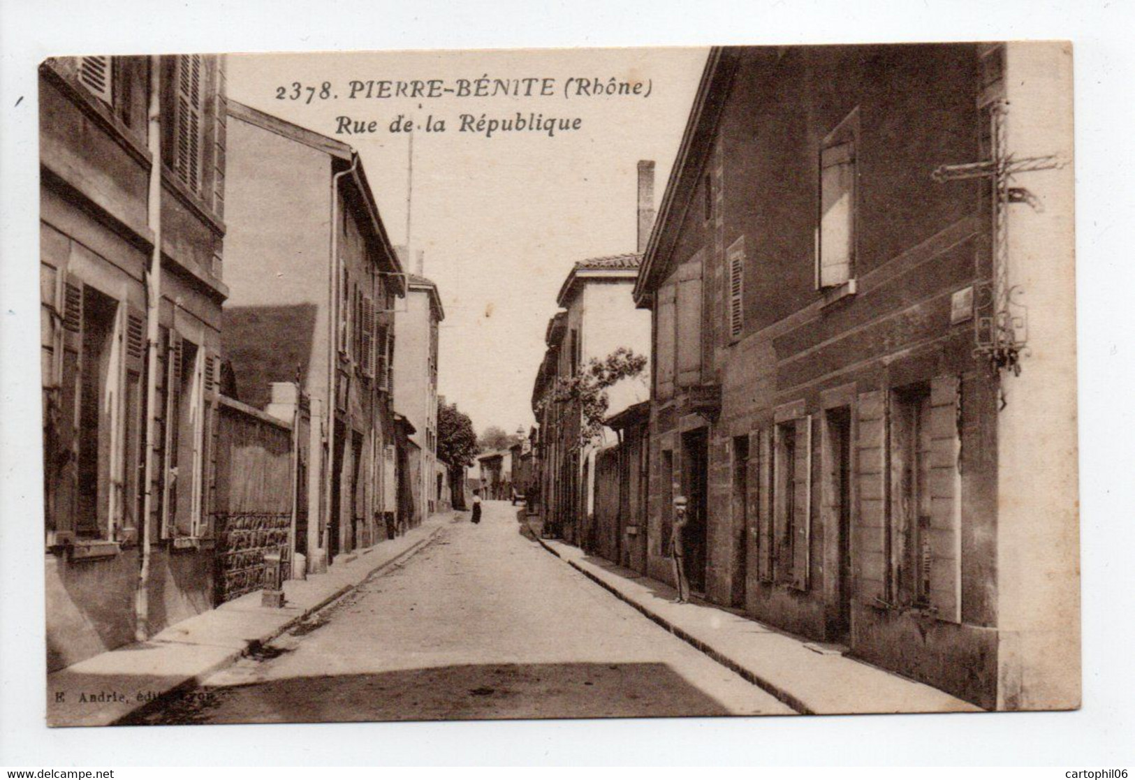 - CPA PIERRE-BÉNITE (69) - Rue De La République - Edition Andrie 2378 - - Pierre Benite