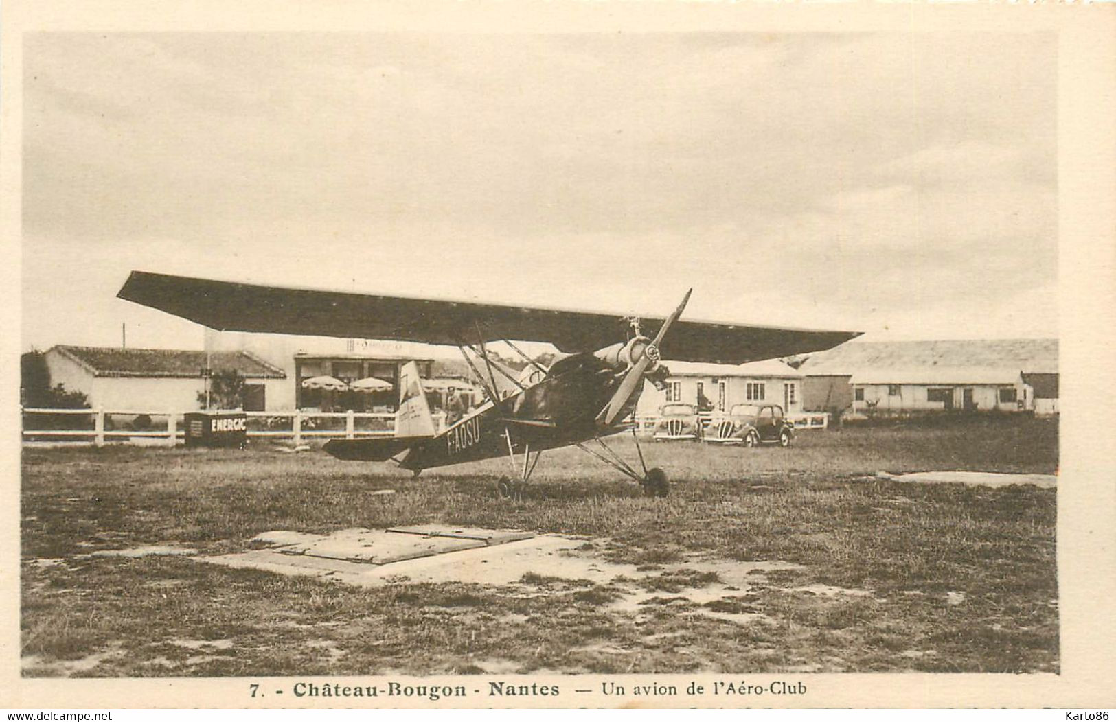 Bouguenais * Camp D'aviation De Chateau Bougon * Un Avion De L'aéro Club * Modèle ? * Avions Aviateur - Bouguenais