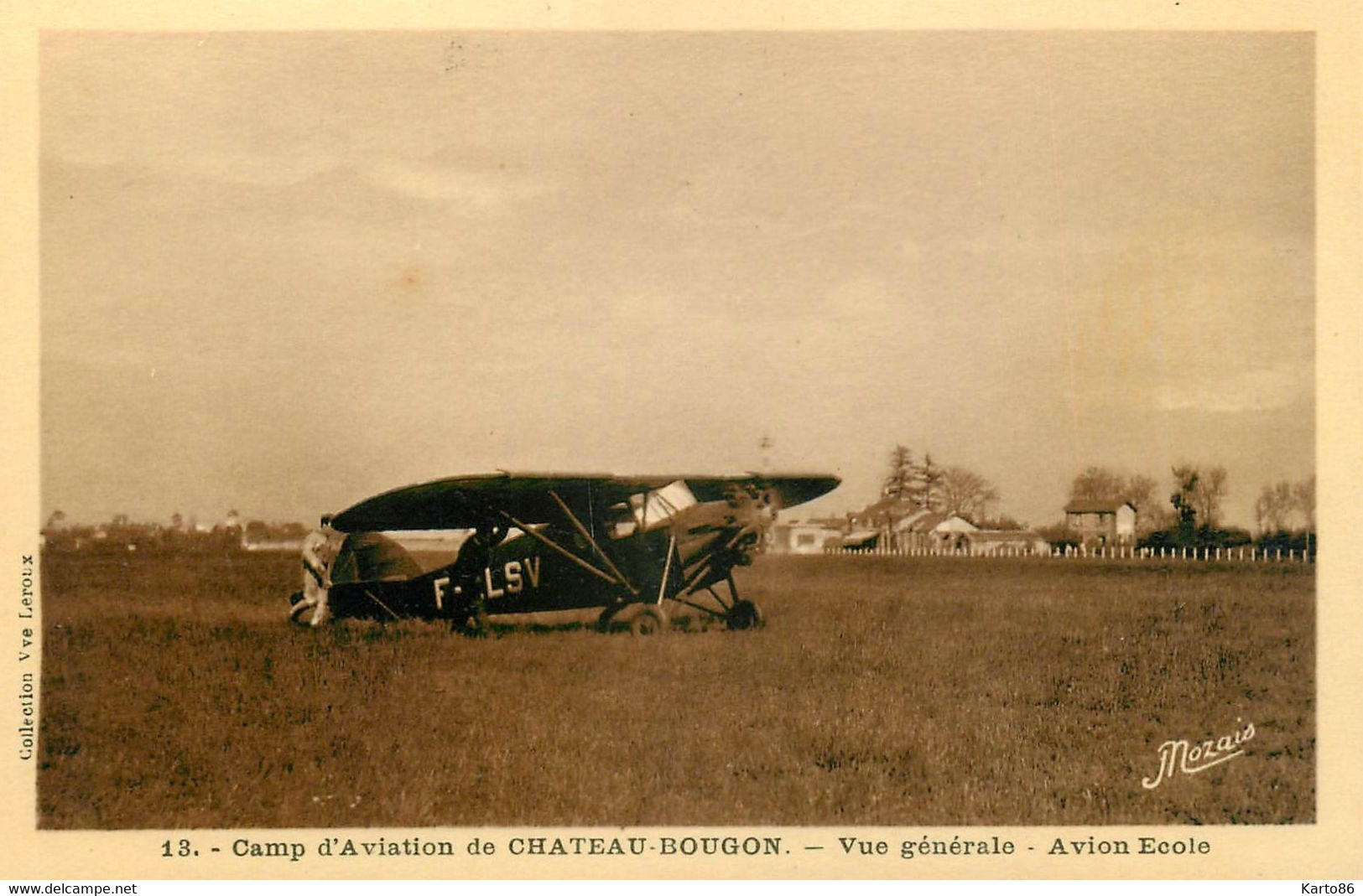 Bouguenais * Camp D'aviation De Chateau Bougon * Avion école Modèle ? * Avions Aviateur - Bouguenais