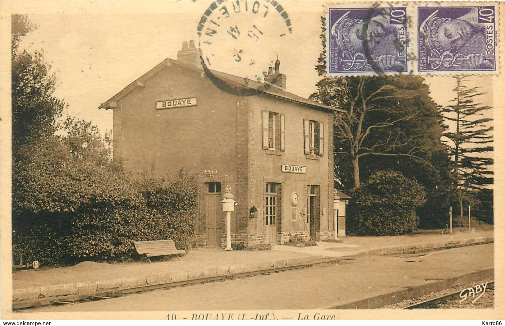 Bouaye * La Gare * Ligne Chemin De Fer Loire Inférieure - Bouaye