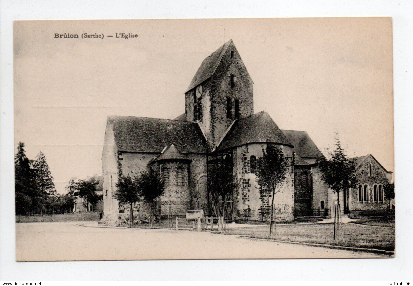 - CPA BRULON (72) - L'Eglise - Edition Tricoche - - Brulon