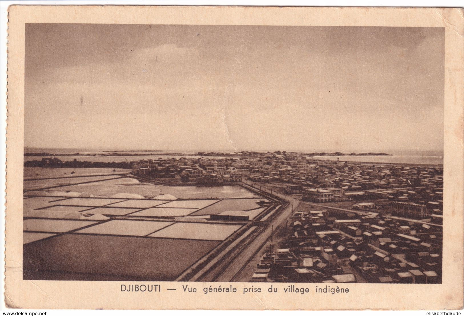 COTE DES SOMALIS - 1945 - CARTE FM De DJIBOUTI  => AIX EN PROVENCE - Briefe U. Dokumente