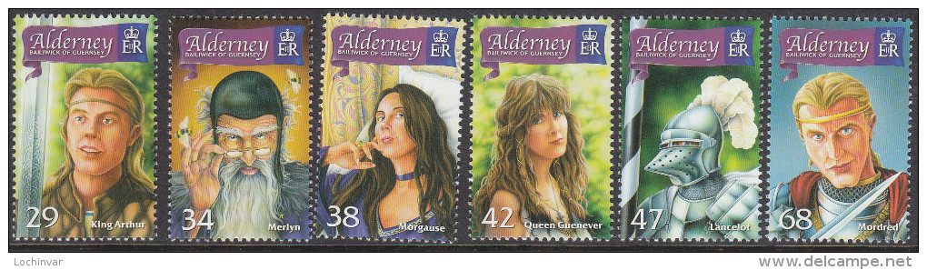 ALDERNEY, 2006 KING ARTHUR LEGEND 6 MNH - Alderney