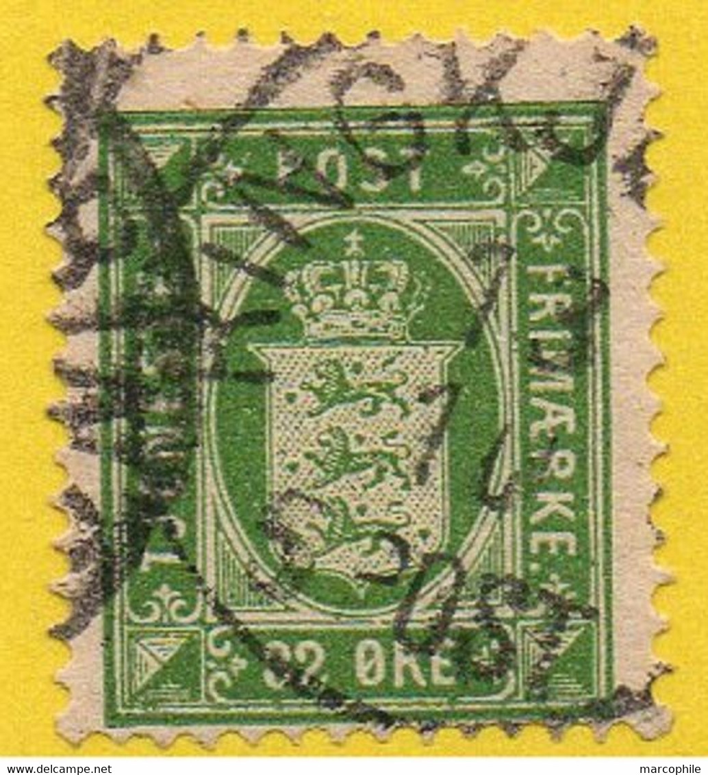 DANEMARK - DENMARK / SERVICE 32 Ö VERT # 10B OBLITERE - DENTELE 14*13 1/2 / COTE 45.00 EURO (ref T1749) - Officials