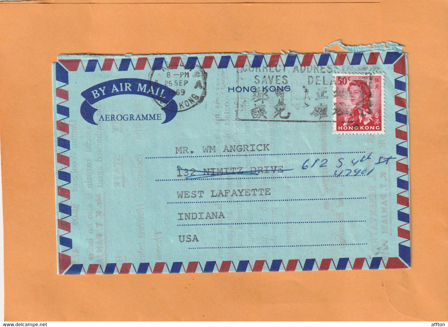 Hong Kong Old Cover Mailed - Sonstige & Ohne Zuordnung