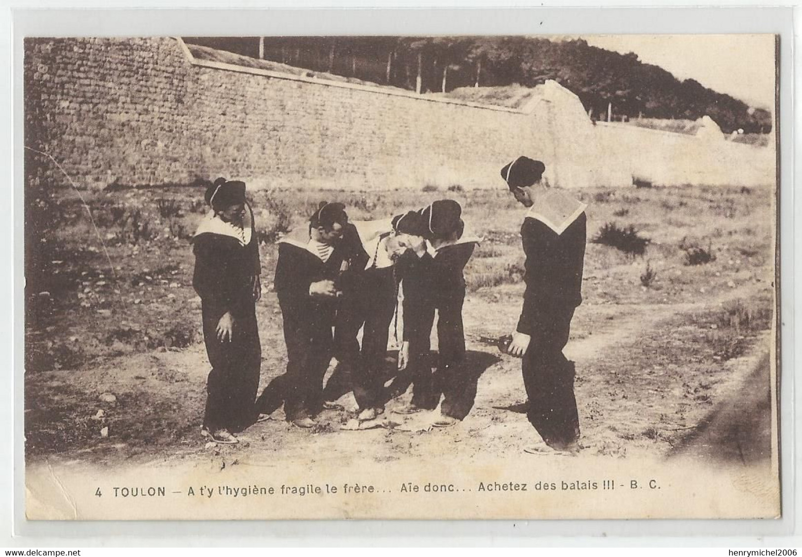 83 Var Toulon Marins A T'y L'hygiene Fragile Le Frère ..vomissement Alcool Saoul ! Le Marin  écrite De Carqueiranne 1916 - Toulon