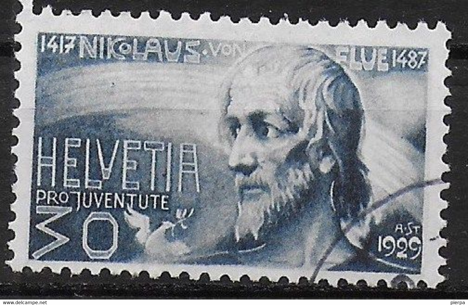 SVIZZERA - 1929 - PRO JUVENTUTE - 30+5 CENT -  USATA (YVERT 238 - MICHEL 238) - Altri & Non Classificati