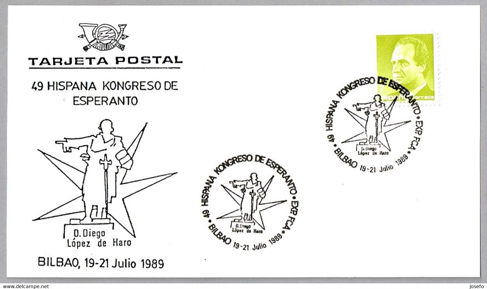 49 HISPANA KONGRESO DE ESPERANTO. Bilbao, Vizcaya, Pais Vasco, 1989 - Esperanto