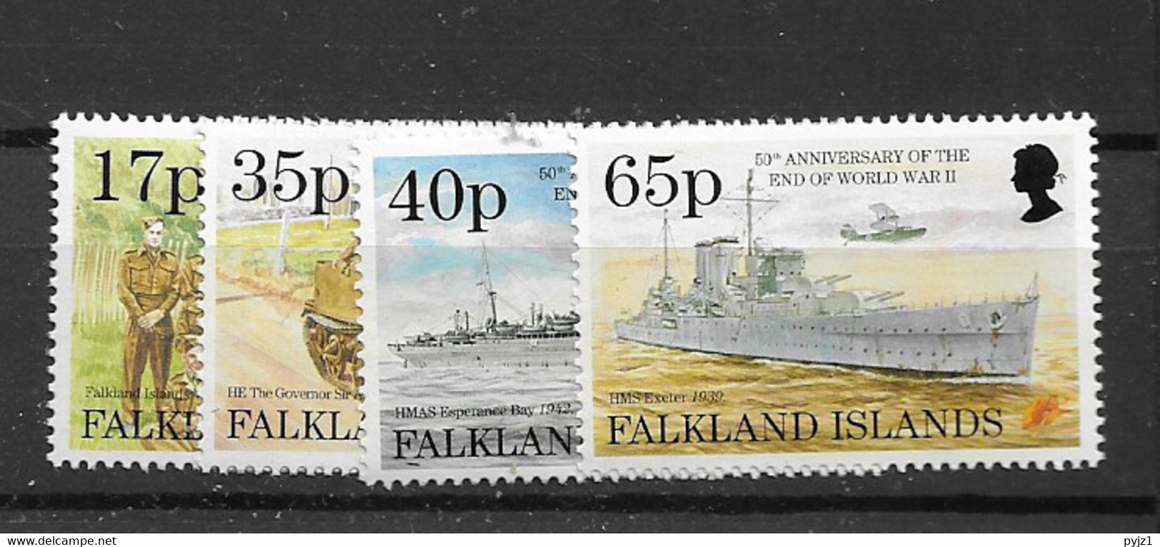 1995 MNH Falkland Islands Mi 644-47 Postfris** - Islas Malvinas