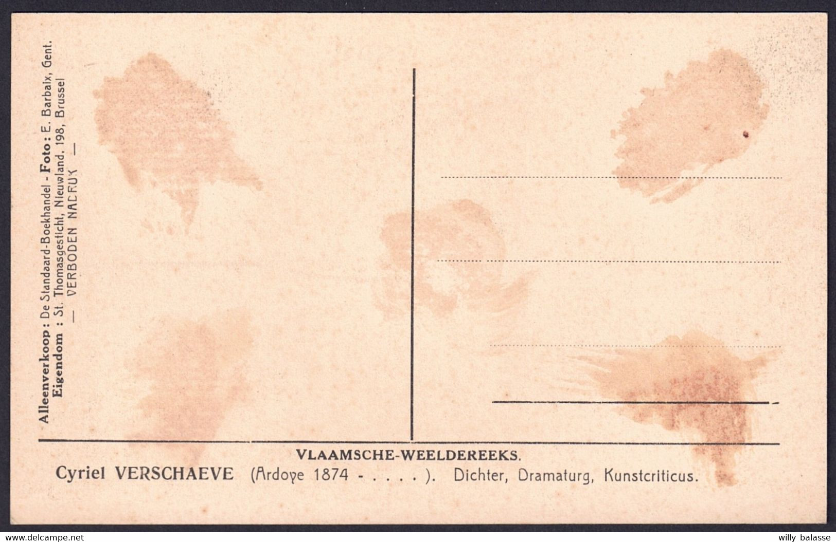 +++ CPA - ARDOYE - ARDOOIE - Célébrité - Cyriel VERSCHAEVE - 1874 - Dichter - Vlaamsche - Weeldereeks  // - Ardooie