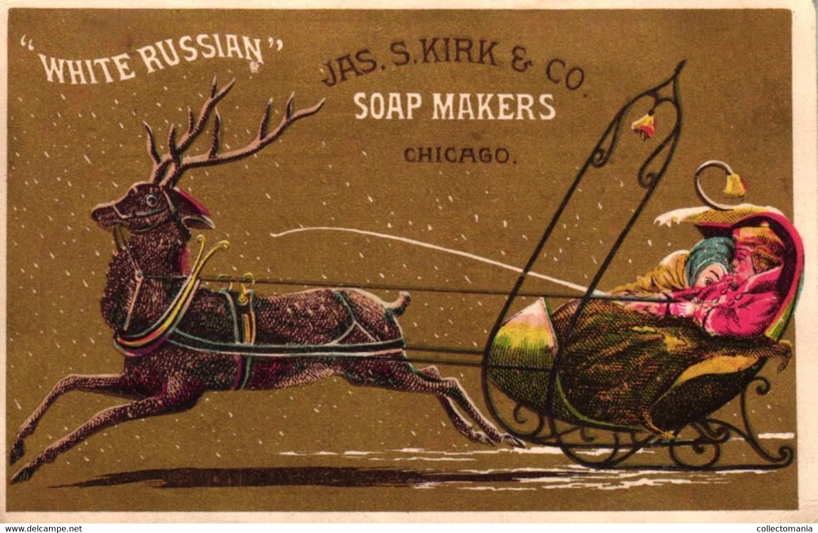 4 Cards Savon Imperial Jas.S. Kirk & C° Soap Makers Chicago White Russian Magnolia Columbia - Andere & Zonder Classificatie