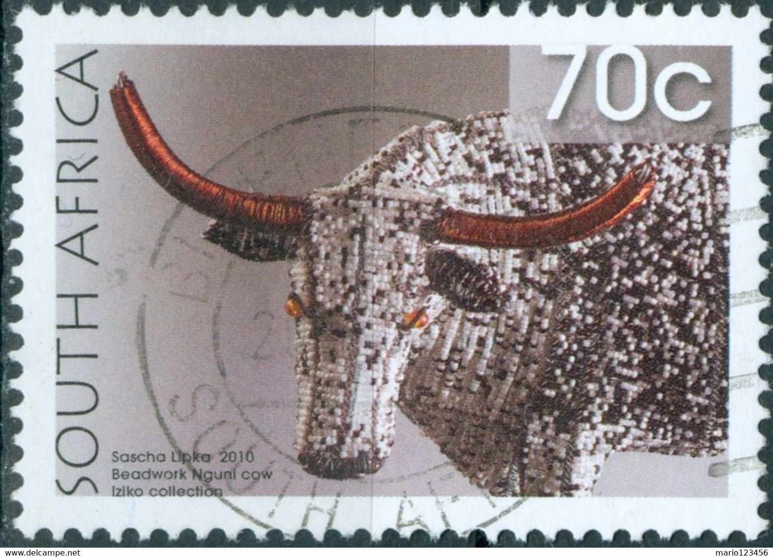 SUD AFRICA, SOUTH AFRICA, FAUNA, ANIMALI, 2010, 70 C., FRANCOBOLLO USATO Mi:ZA 1996, Scott:ZA 1425, Yt:ZA 1559 - Gebruikt