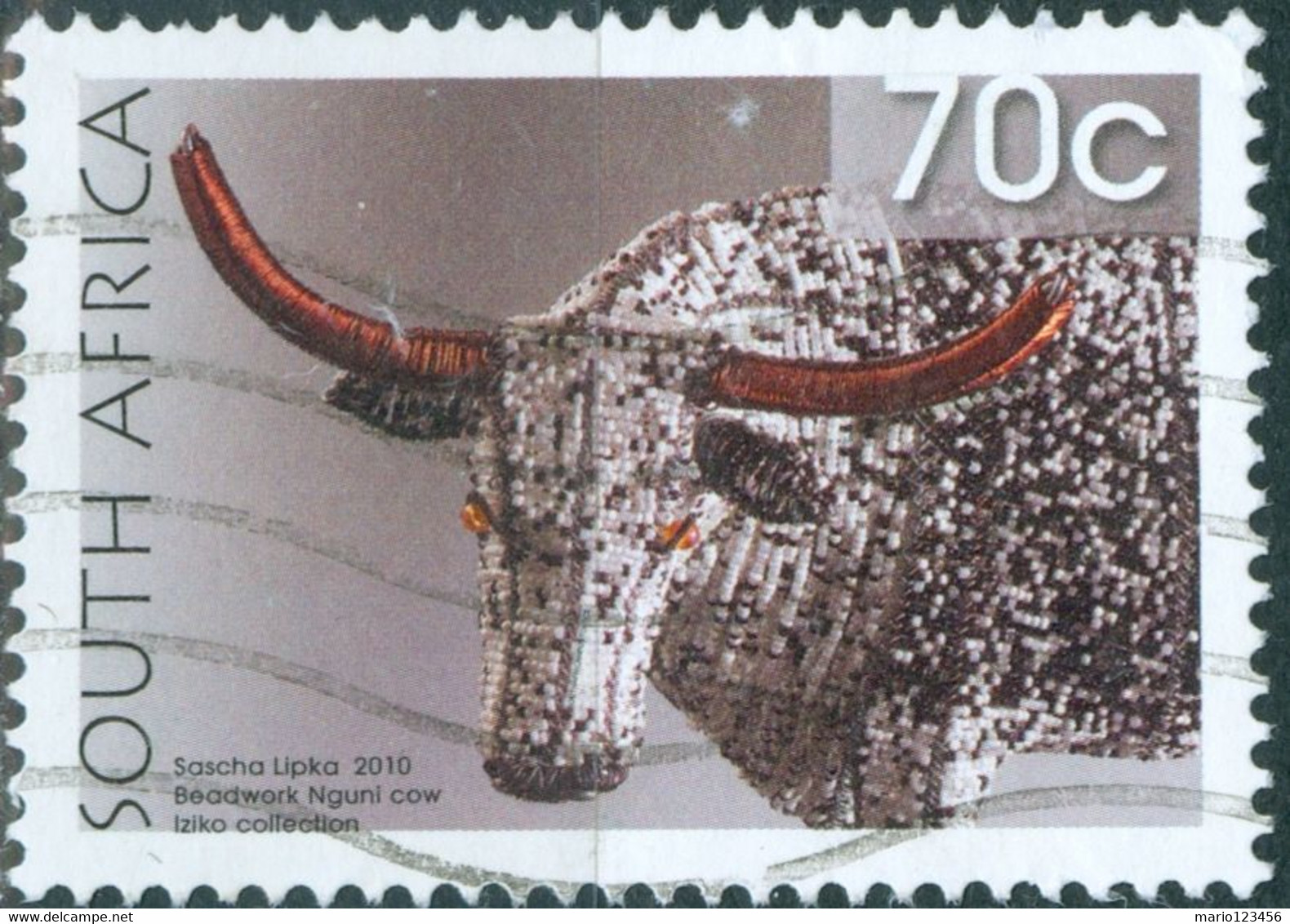 SUD AFRICA, SOUTH AFRICA, FAUNA, ANIMALI, 2010, 70 C., FRANCOBOLLO USATO Mi:ZA 1996, Scott:ZA 1425, Yt:ZA 1559 - Used Stamps