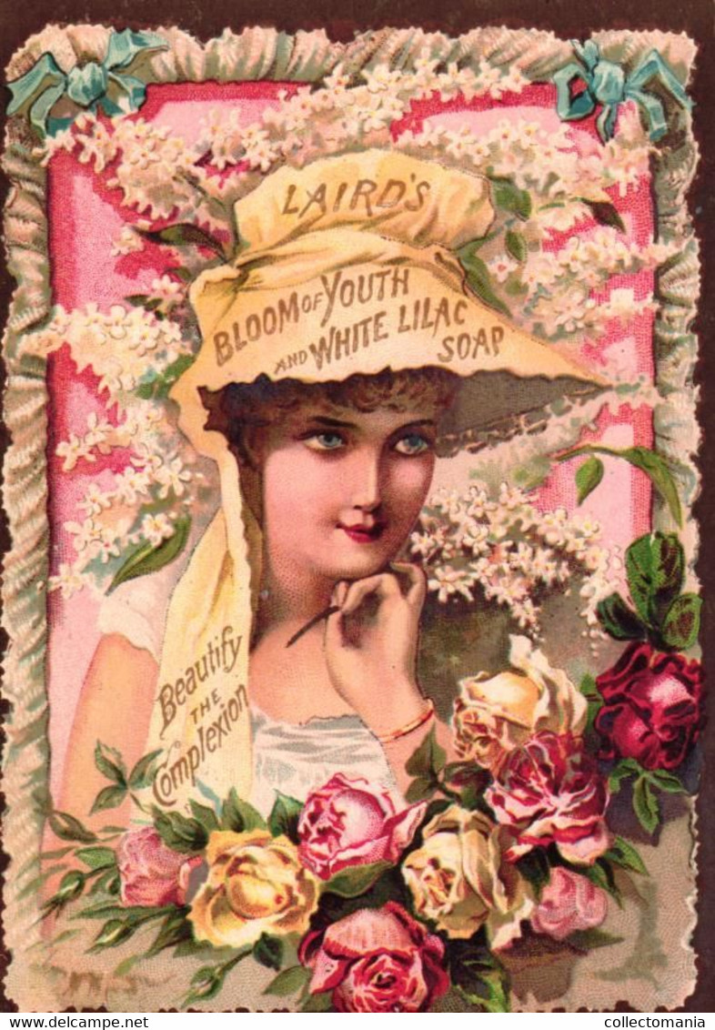 2 Cards Laird's Bloom Of Youth & White Lilac Soap - Autres & Non Classés