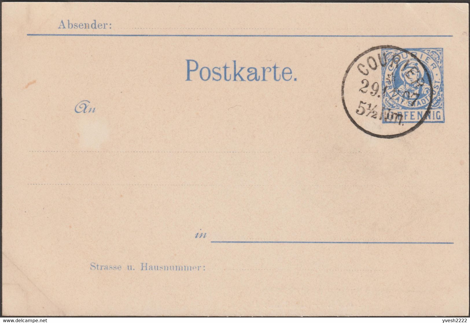 München 1899. Privatpost Courier, N° 84. Peinture, Enfant Avec Poupée - Puppen