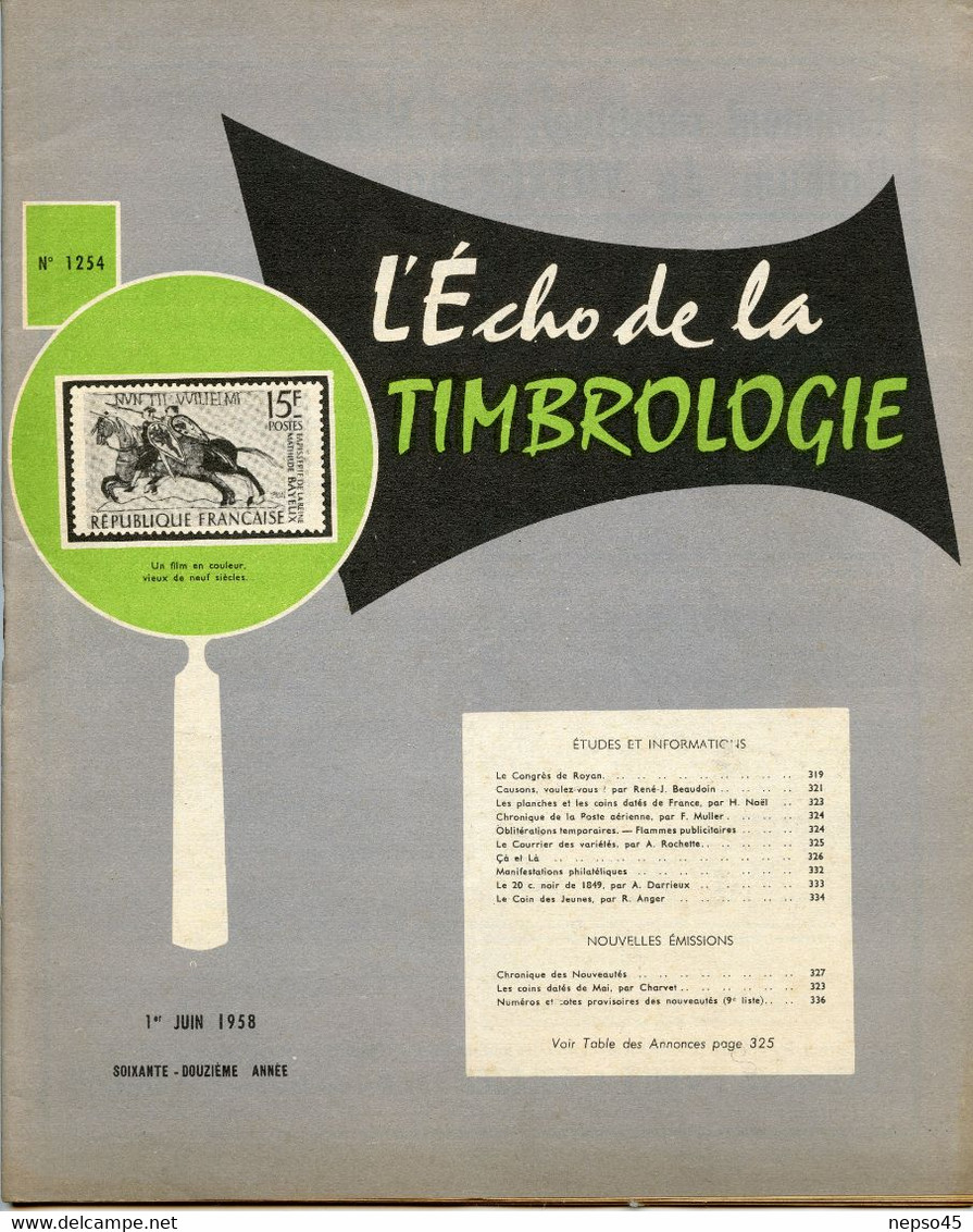 Timbrologie.Le 20 Centimes Noir De 1849.chronique De La Poste Aérienne. Planches Et Coins Datés De France. - Français (àpd. 1941)
