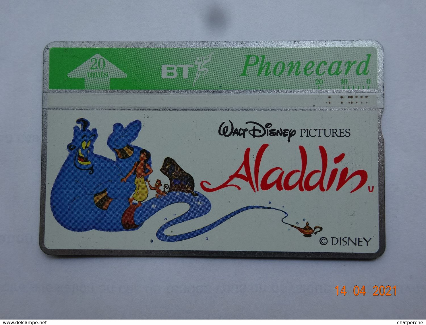 ROYAUME-UNI TÉLÉCARTE PHONE CARD TELECARD TARJETA TELEFÓNICA CINÉMA FILM LOT 3 TÉLÉCARTES FILM ALADIN DISNEY - Sammlungen