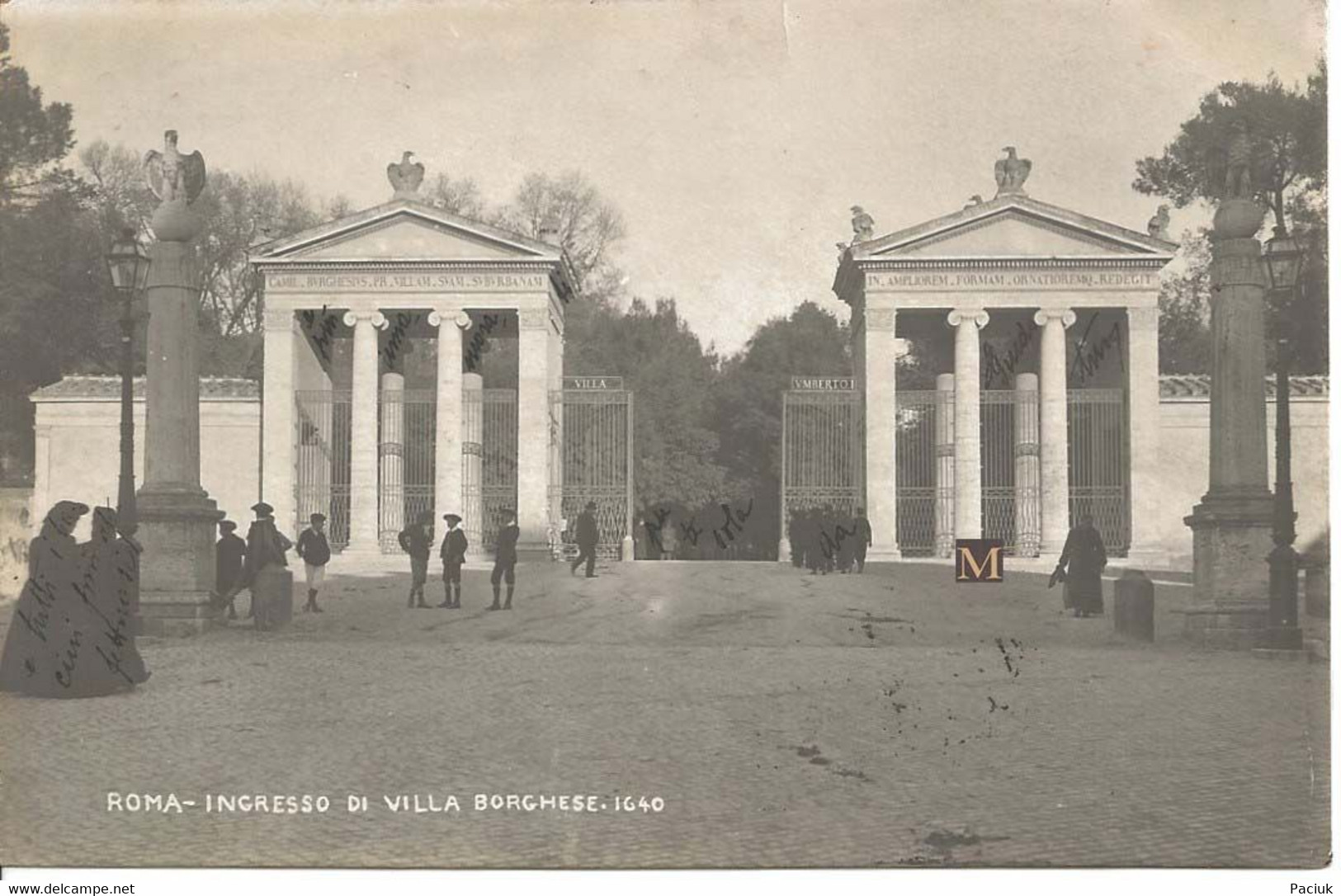 Roma - Ingresso Di Villa Borghese - Parks & Gardens