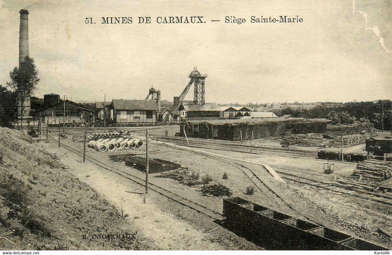 Carmaux * Les Mines * Siège Ste Marie * Thème Mine Puits Fosse - Carmaux