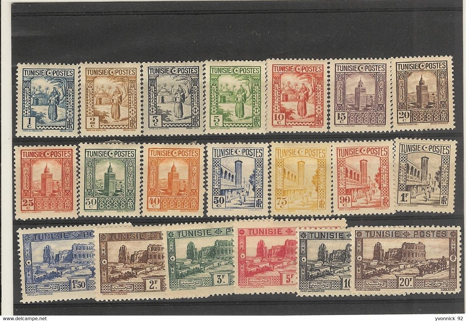 Tunisie- (1931)   -  Série N°160 /179 - Altri & Non Classificati