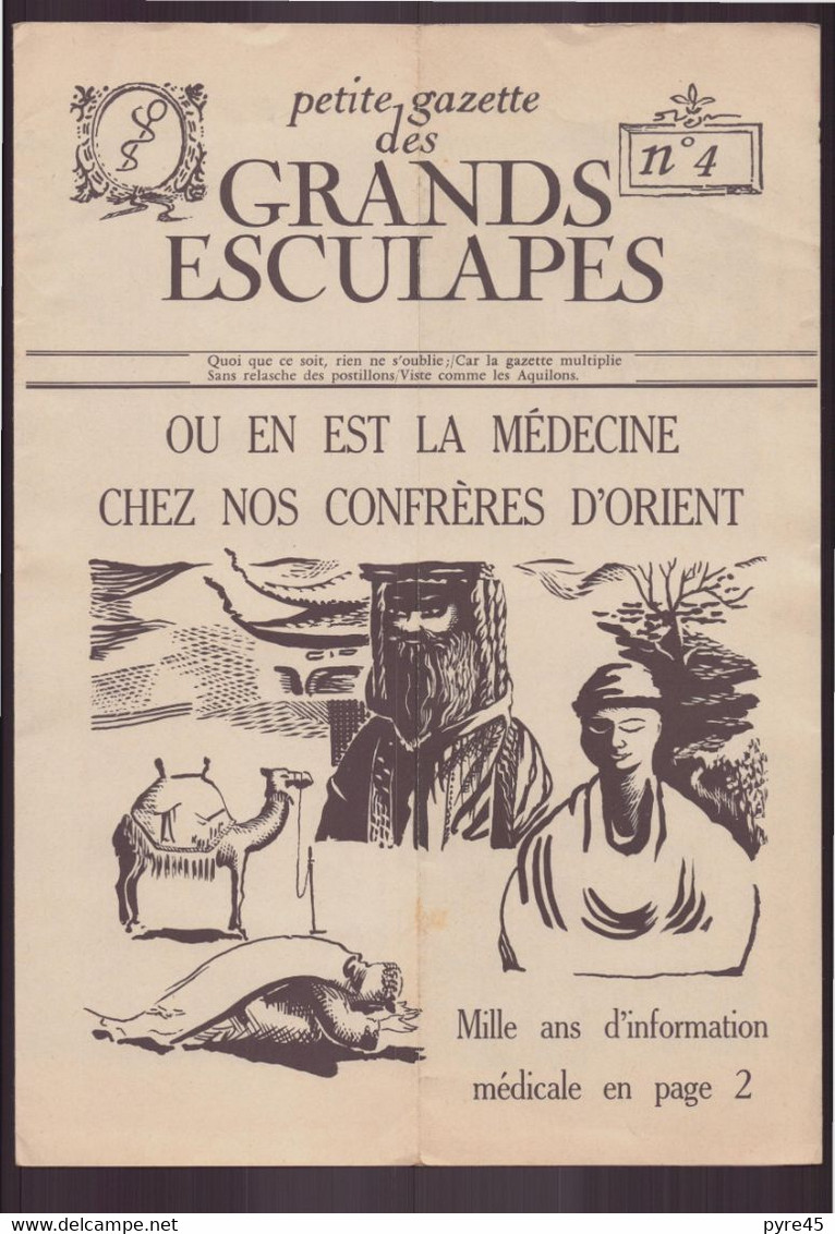 Petite Gazette Des Grands Esculapes, N° 4, 1950 - Geneeskunde & Gezondheid
