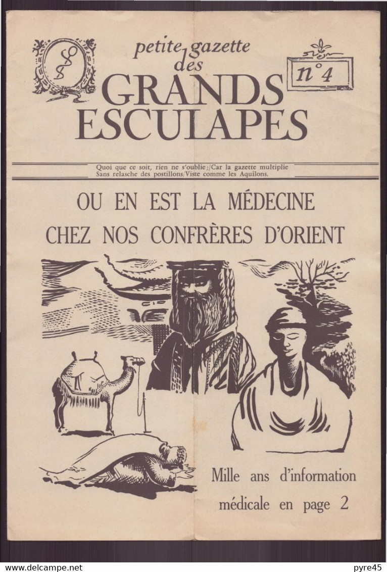 Petite Gazette Des Grands Esculapes, N° 4, 1950 - Medicina & Salud