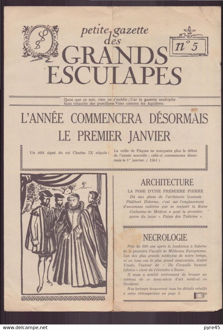 Petite Gazette Des Grands Esculapes, N° 5, 1950 - Geneeskunde & Gezondheid
