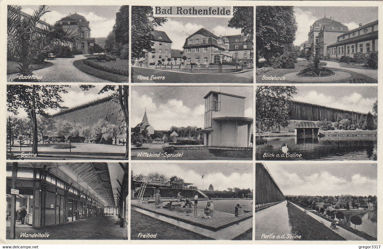 3122) BAD ROTHENFELDE - Freibad - Saline - Wittekind Sprudel U. Haus EWERS - Sehr Alt - Bad Rothenfelde