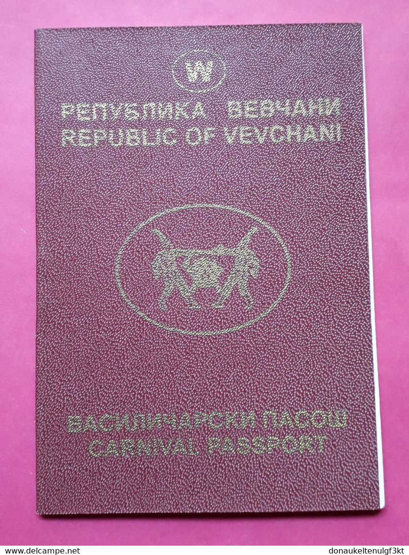 Republic Of VEVCHANI (Macedonia), Passport, Used Only For Entering Carnival In Vevchani - Documentos Históricos