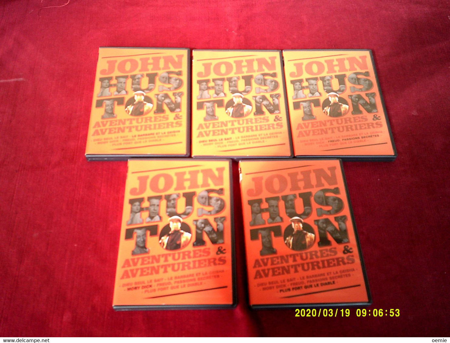 PROMO  DVD  °°  5 DVD  Coffret De  John Huston - Verzamelingen, Voorwerpen En Reeksen